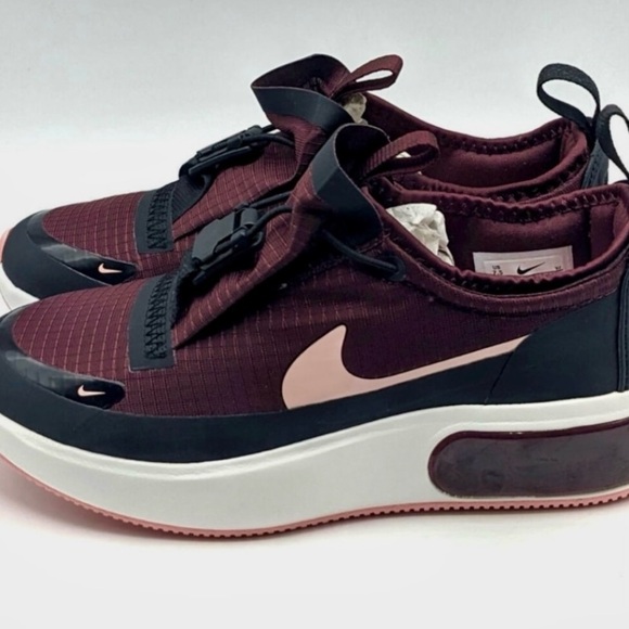 NEW WITH BOX NIKE AIR‎ MAX DIA WINTER MAROON WOMEN Sz 8.5 SLIP-ON SNEAKER SHOES - Picture 3 of 11
